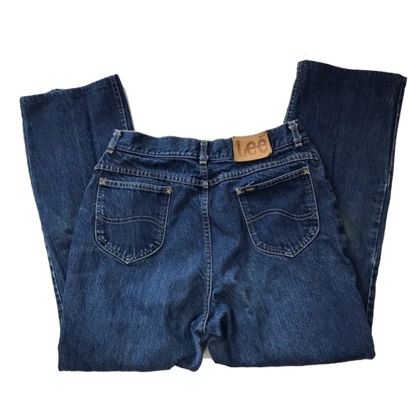 Vintage High Rise Mom Jeans Dark Wash 16p - Picture 3 of 8